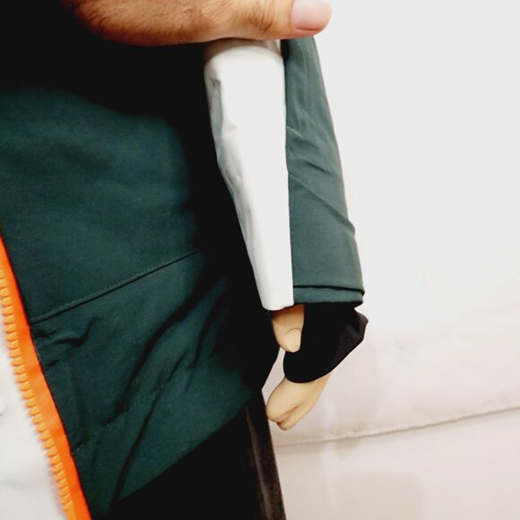 Adidas Terrex Post-Consumer Snow Jacket 'White Green' HC7727 - Men's Small - Picture 10 of 16